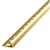 Profile outer corner aluminum for tiles 10 mm/2.7 m light gold