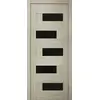 კარის ბლოკი Omic Domino PVC თეთრი მუხა შუშა შავი 34x800x2150 მმ