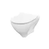 Wall-hung toilet with lid Cersanit B291 MILLE CLEAN ON White
