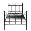 Metal bed black 197x91.5x96 cm