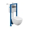 Toilet set with installation and button Cersanit 68302 BRASKO