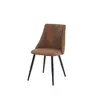 Chair suede SMEG SUEDE BROWN Brown 50.5x54.5x82.5 cm