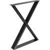 Table leg REI X-shaped 5-914.6071.18P black 710х600 mm