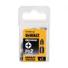 ბიტა დარტყმითი DeWalt DT7994T-QZ PH2 25 მმ 5 ც