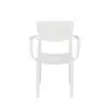სკამი NEHIR BARCHAIR WITH ARMREST white CT032