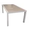 Dining table Gardenline Monarch Tile Slat Top White 180x100x75 cm