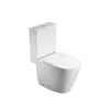 Toilet floor-standing Pate 2981XC two-piece Glossy white P-TRAP