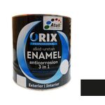 ემალი ანტიკოროზიული Atoll Orix Color 3 in 1, 0.7 ლ შავი RAL 9011