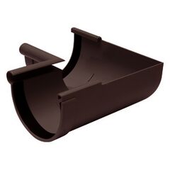 Internal gutter corner RainWay 90° 90 mm brown