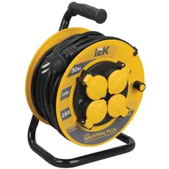 Катушка с кабелем IEK Industrial plus 2Р+PЕ 3х1.5мм2
