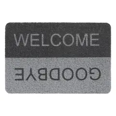 Коврик Hamat BV Curly Print Grey/Black welcome goodbye 40x60