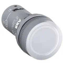 Indicator ABB LED white 22mm 230V AC