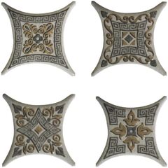 ჩასადგმელი Absolut Keramika ESTRELLA SET 02 GRIS 6,7x6,7 სმ