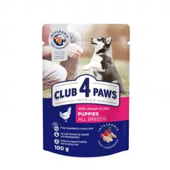 Желе 4 Paws для щенков куриное мясо 0,1кг