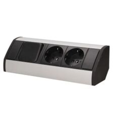 Desktop extension cord ORNO 3x0.6m Schuko switch 9002/B-G