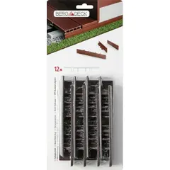 Cap for a terrace board Bergdeck BDZD03 walnut 150x25 mm 12 pcs