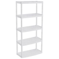 Universal shelving Aleana 122049 5 shelves white 180x82x37 cm