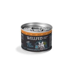 Корм для кошек мокрый PET INTEREST WELLFED ADULT утка и говядина 200г
