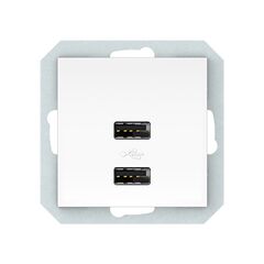 Socket VILMA 2 USB 3.4А QR1000 white