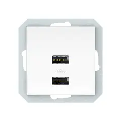 Socket VILMA 2 USB 3.4А QR1000 white