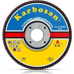 დისკი ფურცვლოვანი Karbosan 930590 180x22 მმ 120