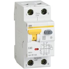 Дифференциальный автовыключатель IEK C10 10A 30mA