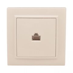 როზეტი კომპიუტერის EKF ERK01-035-20 RJ45 CAT3 1 განყოფილებიანი კრემისფერი