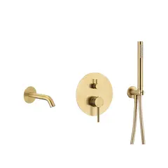 Cмеситель для ванны KFA Moza Gold 5039-401-31 встраиваемый