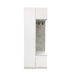 Entrance cabinet white 220x80x40 cm