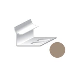 Inside corner for tiles Salag PVC 9/2500 mm dark beige