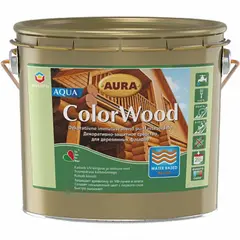 Декоративно-защитное средство Eskaro Aura ColorWood Aqua 2.5 л белый