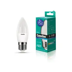 LED Lamp Camelion 8W С35 Е27 6500K
