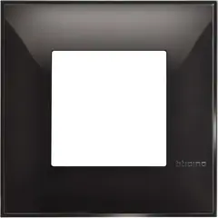 Frame Bticino 2 module black Classia