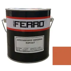 Краска антикоррозионная для металла Ferro 3:1 глянцевая оранжевая 3 кг