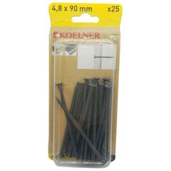 Screw 4.8x90 mm on wood Koelner 25 pcs B-FT4890 shiny