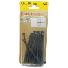 Шуруп для Г-К/Л 4,8x90 мм по дереву Koelner 25 шт B-FT4890  блист