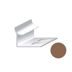 Inside corner for tiles Salag PVC 9/2500 mm brown