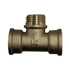 Tee brass IFAN 1/2 i.s-1/2e.s-1/2i.s