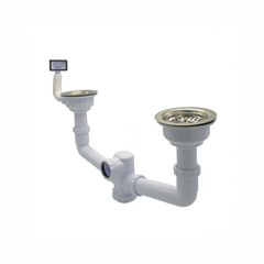 Siphon for kitchen sink double large Donau 351-112