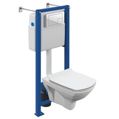 Унитаз-Комплект Cersanit CARINA NEW CLEAN ON белый