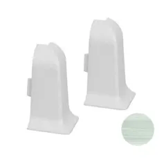 Outside corner for plinth VOX PVC Smart Flex BF-5130 oak bianco 2 pc.