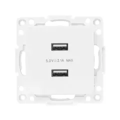 მექანიზმი როზეტი EKF Stockholm  USB 2  2.1А თეთრი