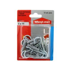 Dowel with round hook Wkret-met BS-06 6x30/55 mm 12 pcs