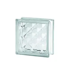 Glass brick Green Nest Clear Jewel 190x190x80 mm
