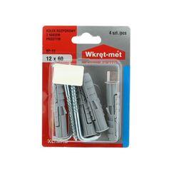 Dowel with hook 90° Wkret-met BP-12 12x60/75 mm 4 pcs