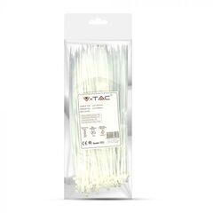 Стяжка V-TAC 2.5 200мм 100шт белая 11163