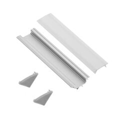 Profile kit GLAX GTV LED strip 2m matt corner