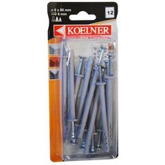Dowel-nail 6x80 mm Koelner 12 pcs B-FXK-06L080 blister