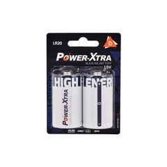 Battery Poewr-Xtra D 2pcs Alkaline