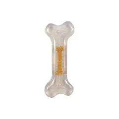 Toy dog bone with chicken flavor Flamingo